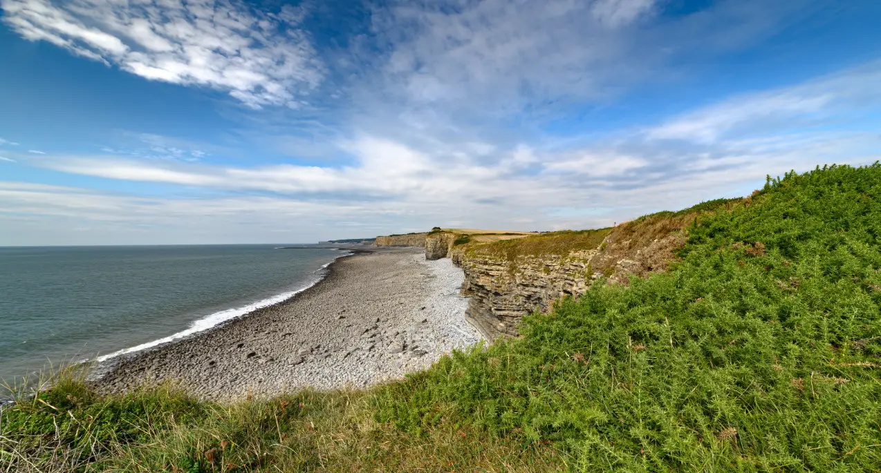 Top View Rocky Coastline